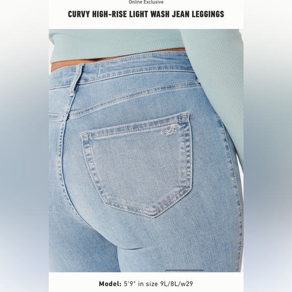 Hollister light wash jeans size 13R - Picture 4 of 7